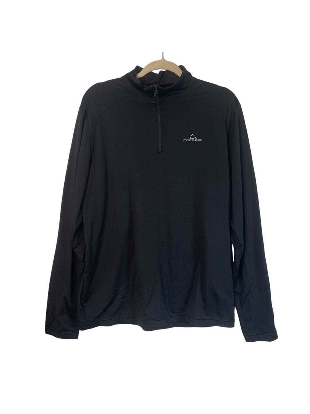 Paradox 1/2 Zip Sweater Size Large Mens Running Layers Underwear Neutral Warm